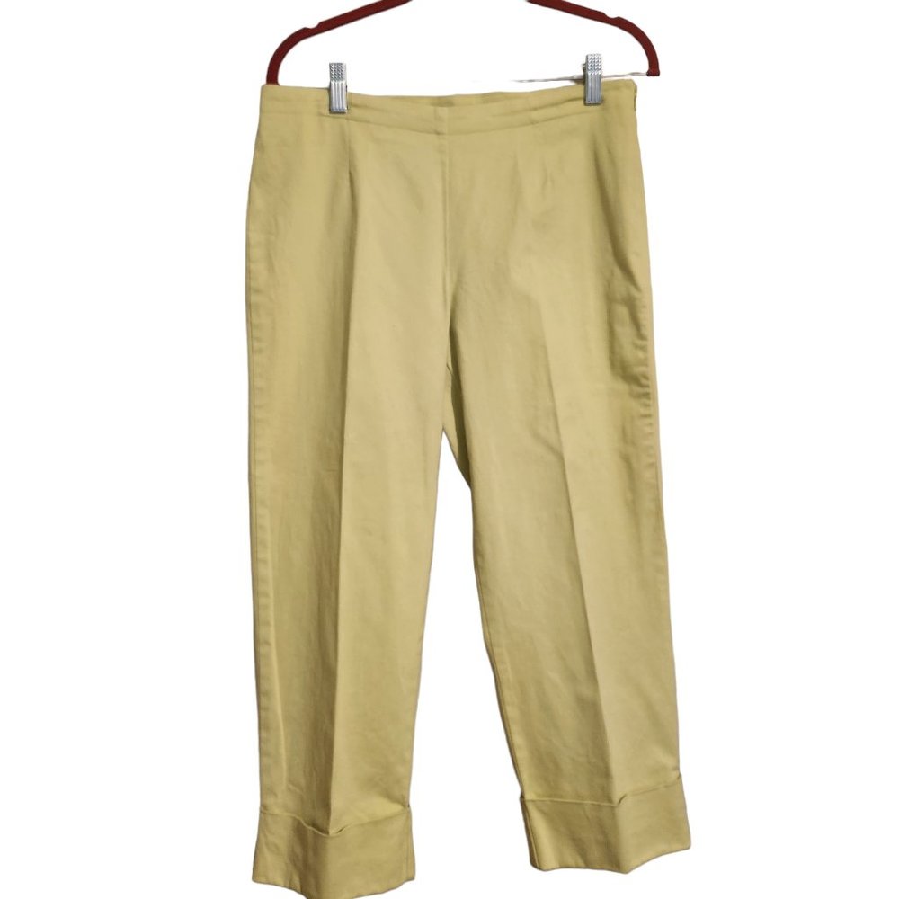 Liz Clairborne Michaela Lime Green Capris Size 10
